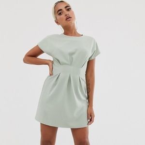 Asos Design Petite nipped in waist mini dress